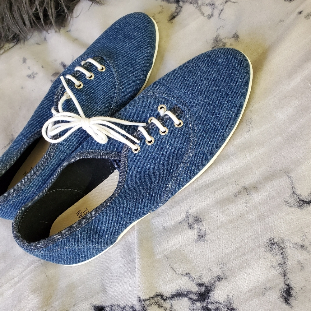 New American Apparel denim canvas shoes